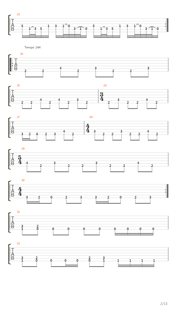 213吉他谱