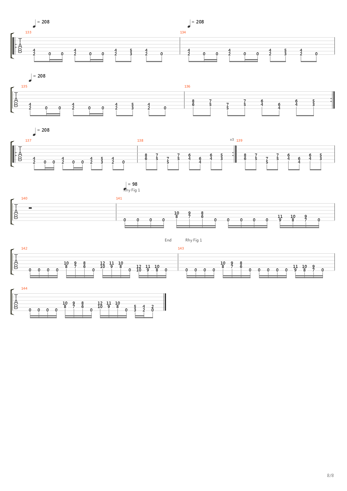 At Dawn They Sleep吉他谱