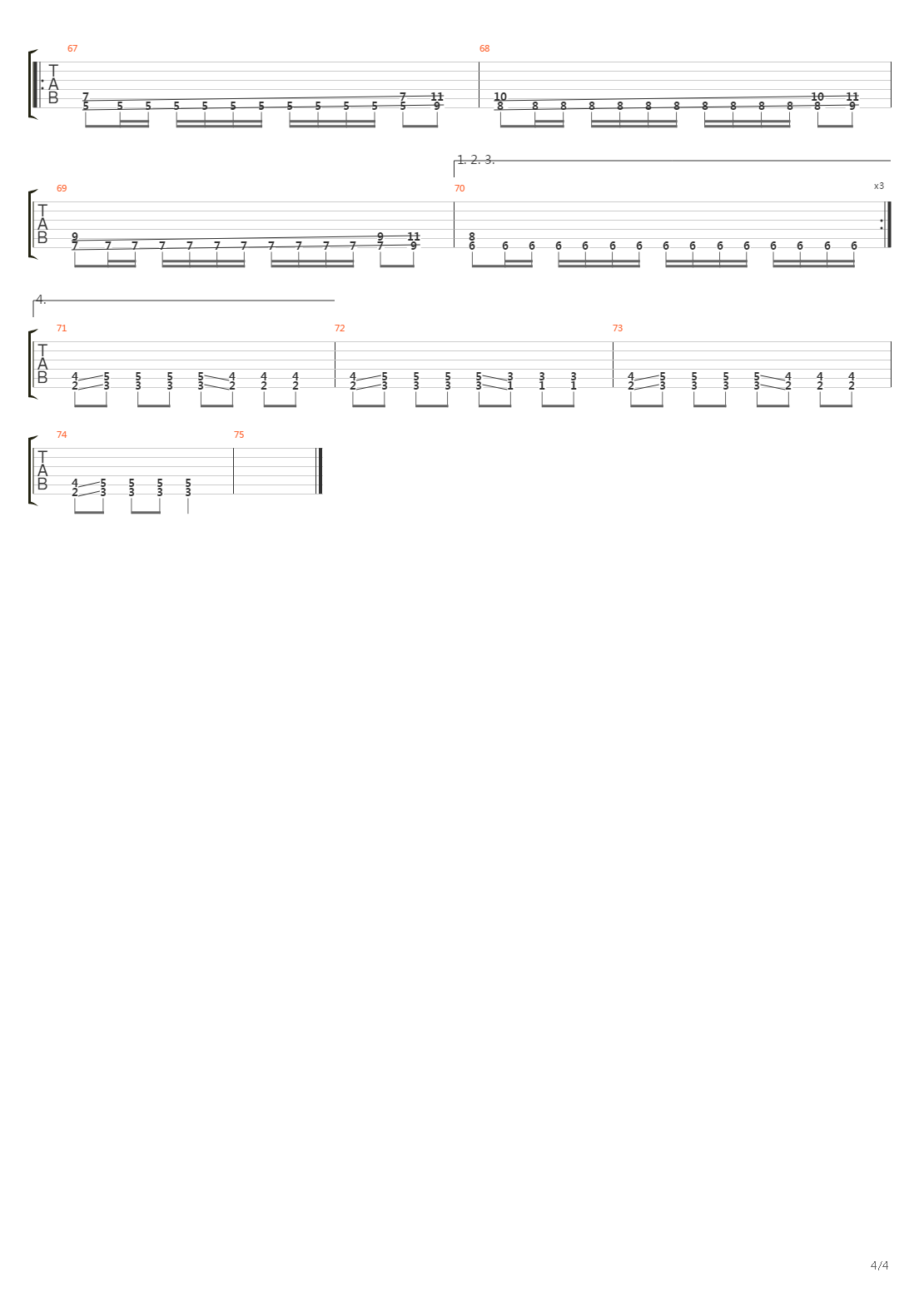 Necrophobic吉他谱