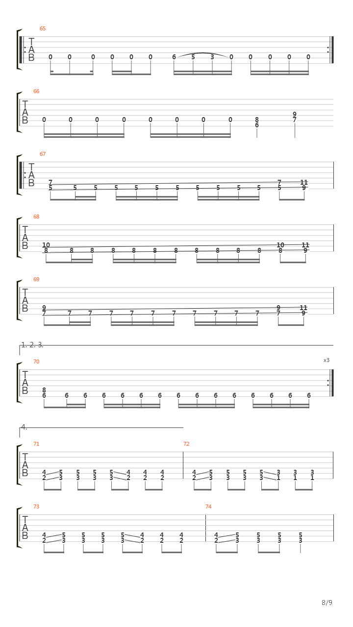 Necrophobic吉他谱