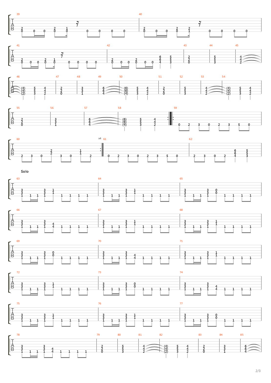 SeasonS in the Abyss吉他谱