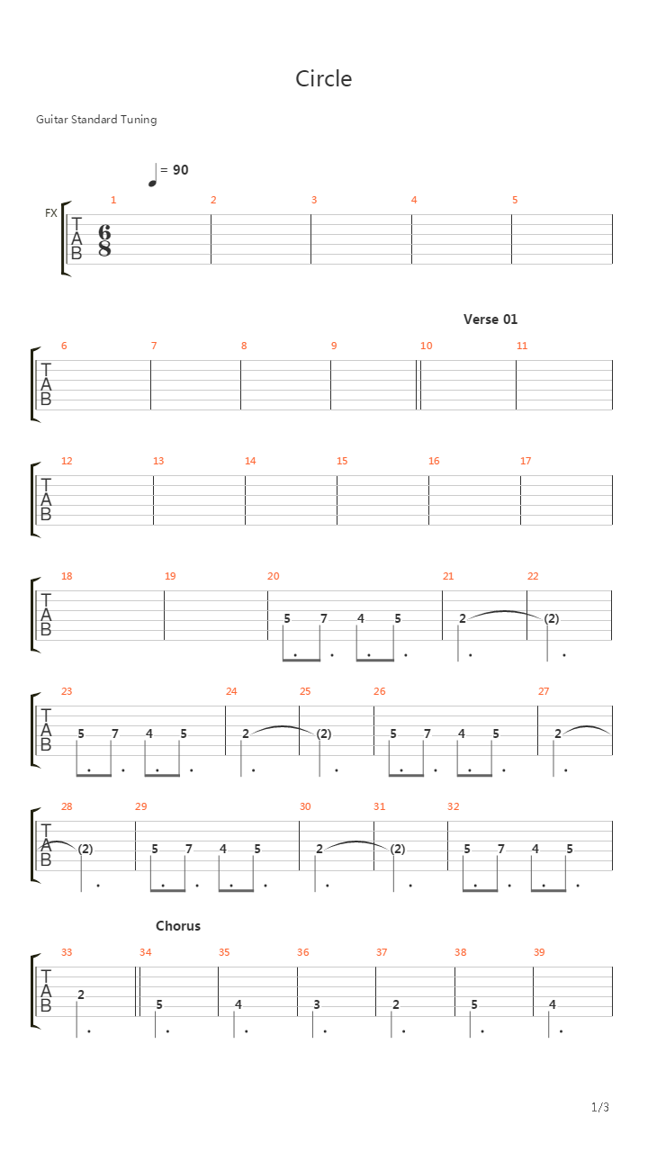 Circle吉他谱