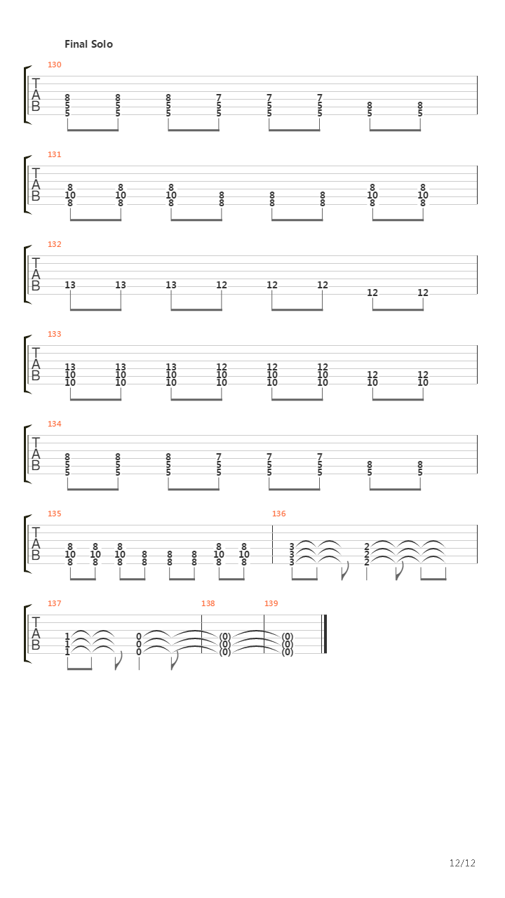 Dead Memories (12)吉他谱