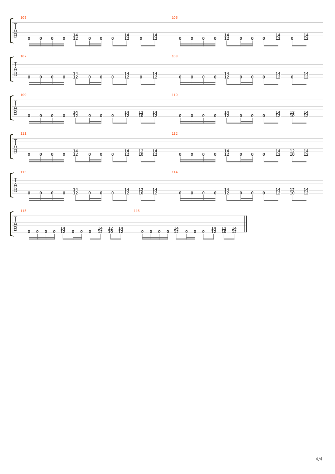 Tumult吉他谱