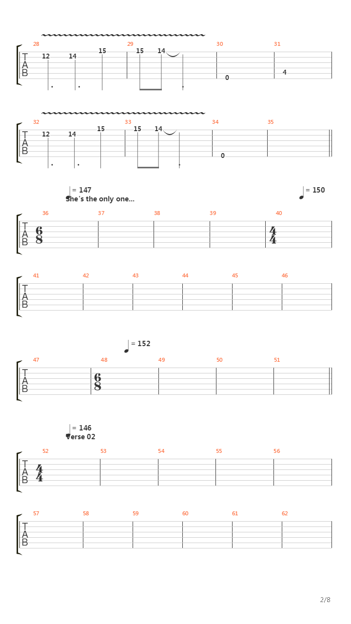 Vermilion吉他谱