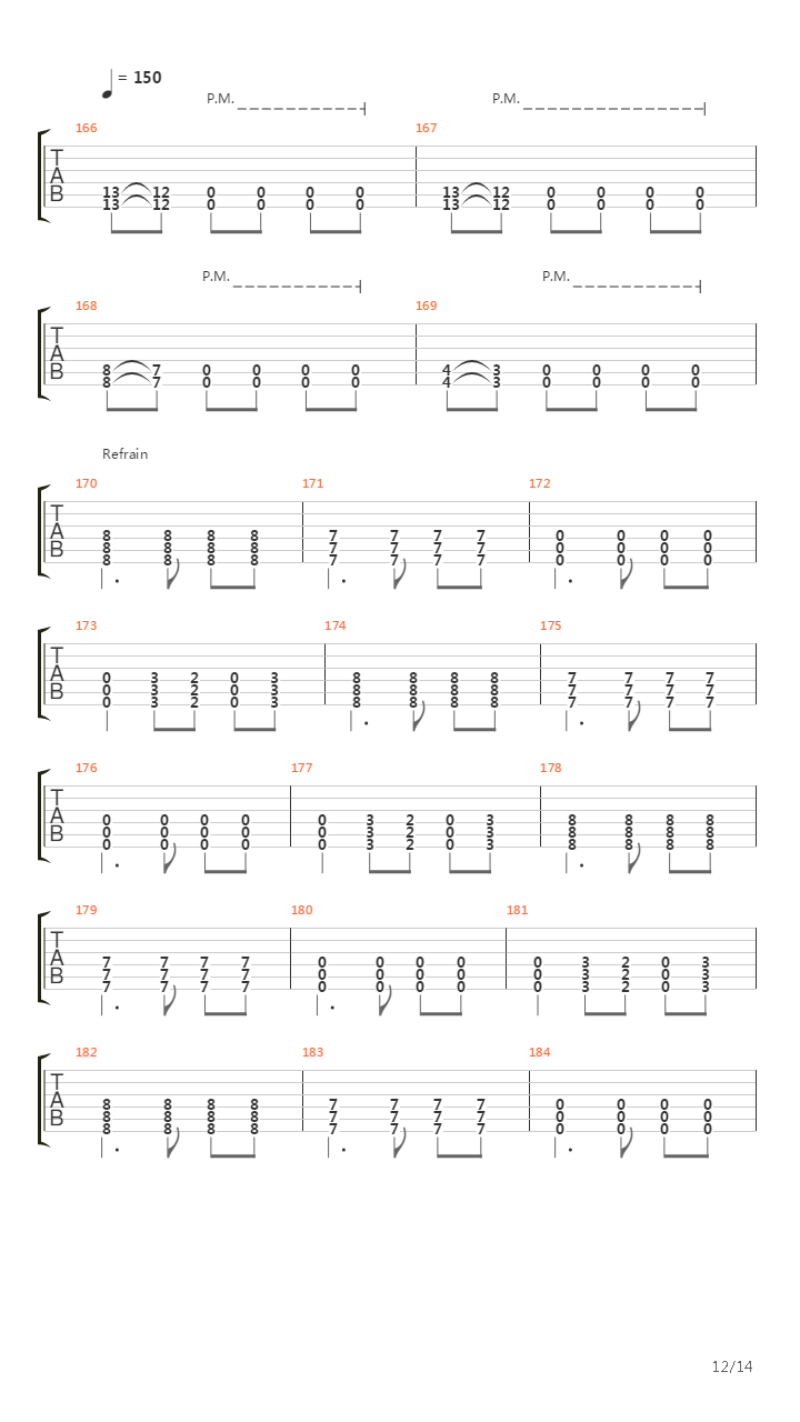 Vermilion吉他谱