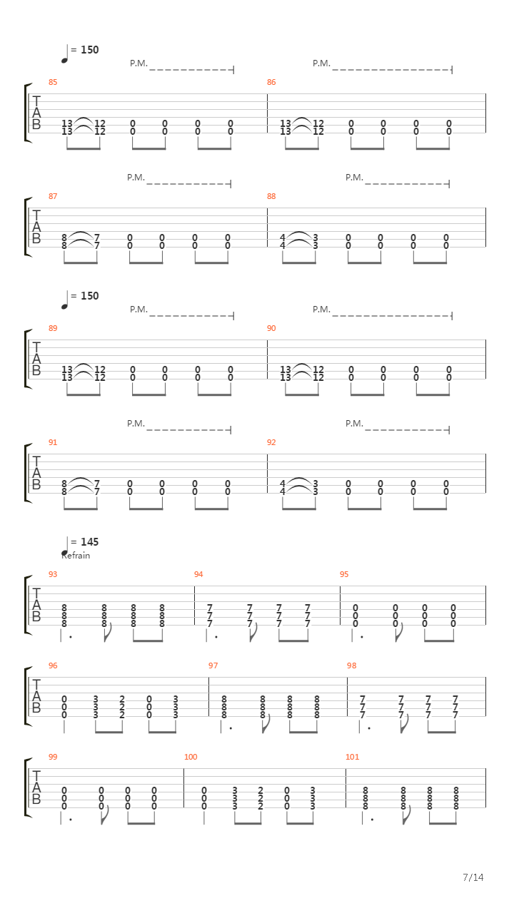 Vermilion吉他谱