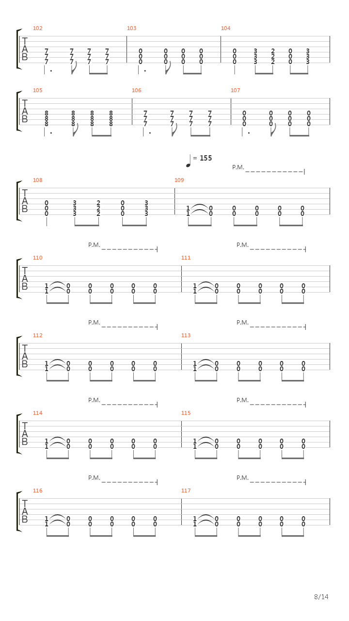 Vermilion吉他谱