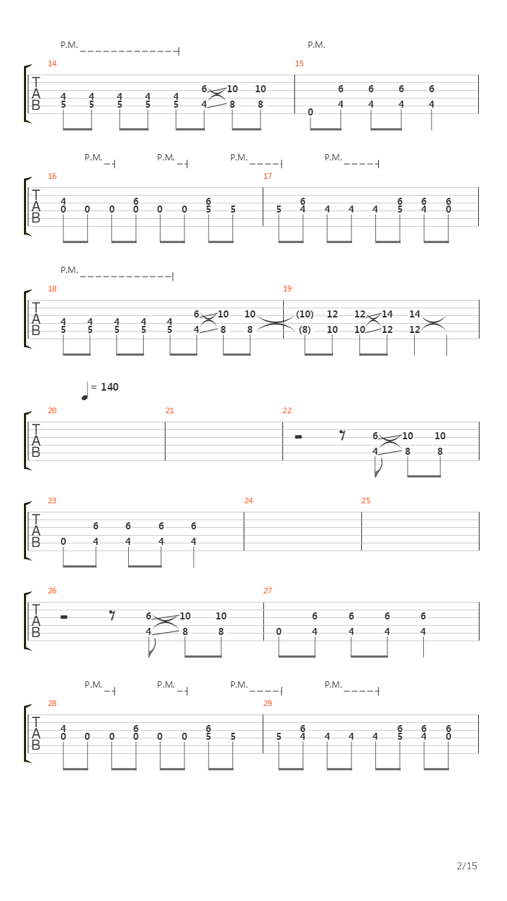 Vermillion吉他谱