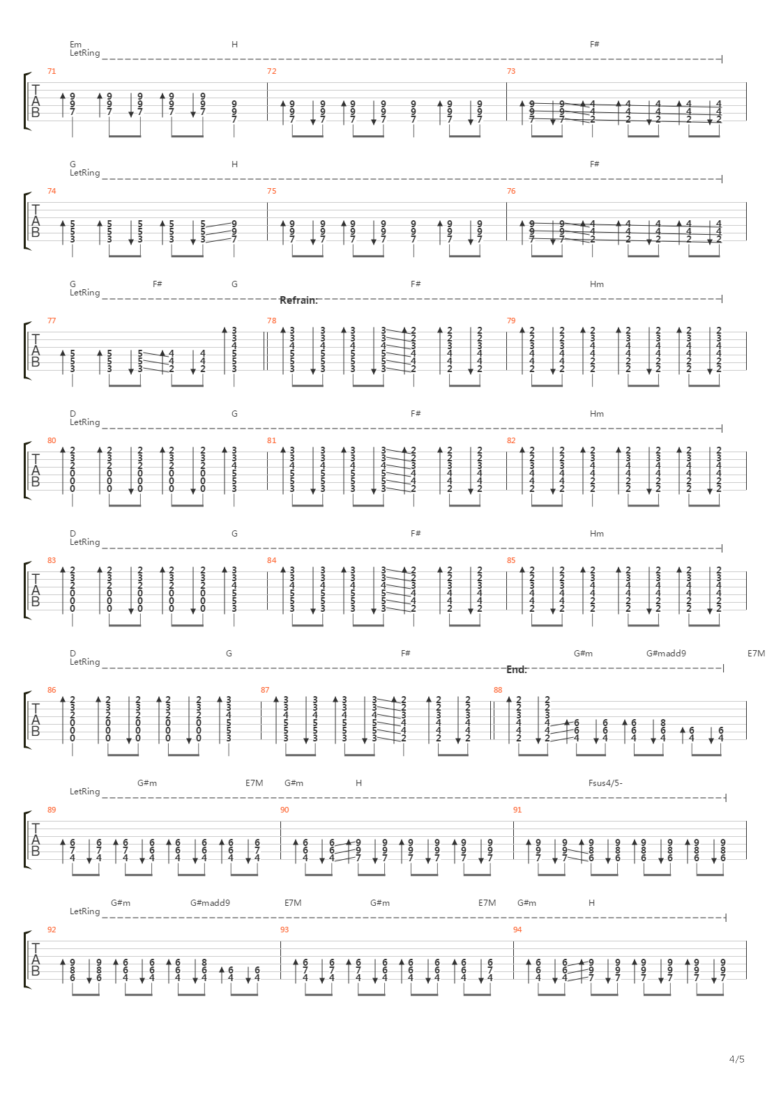 Vermillion (Part 2)吉他谱