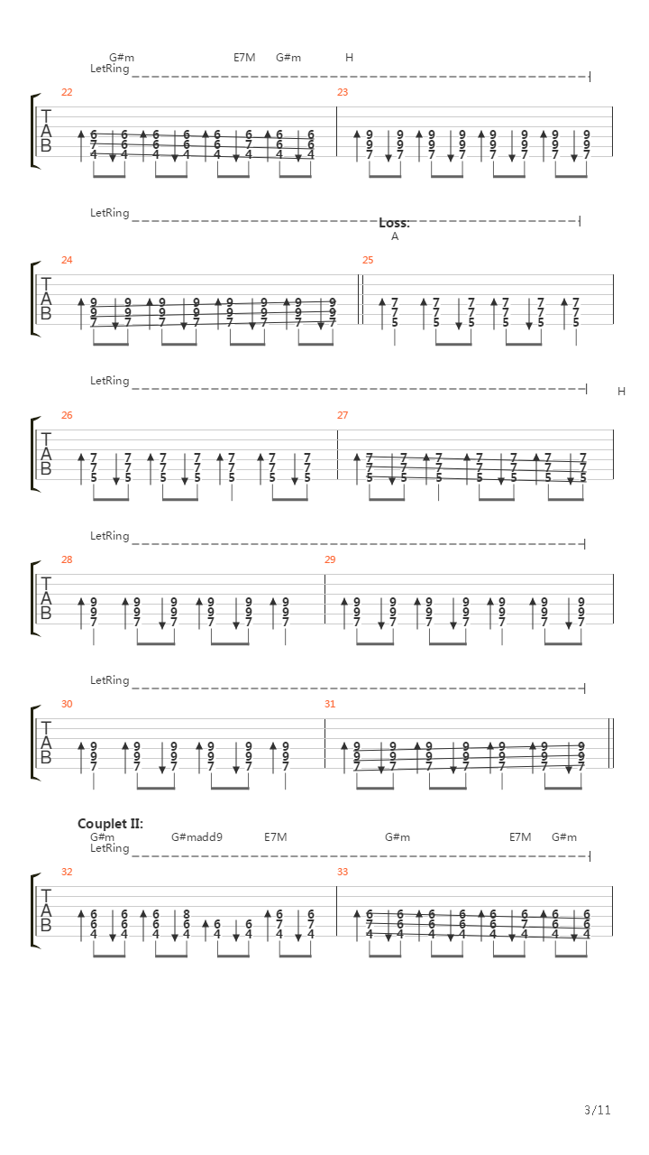 Vermillion (Part 2)吉他谱