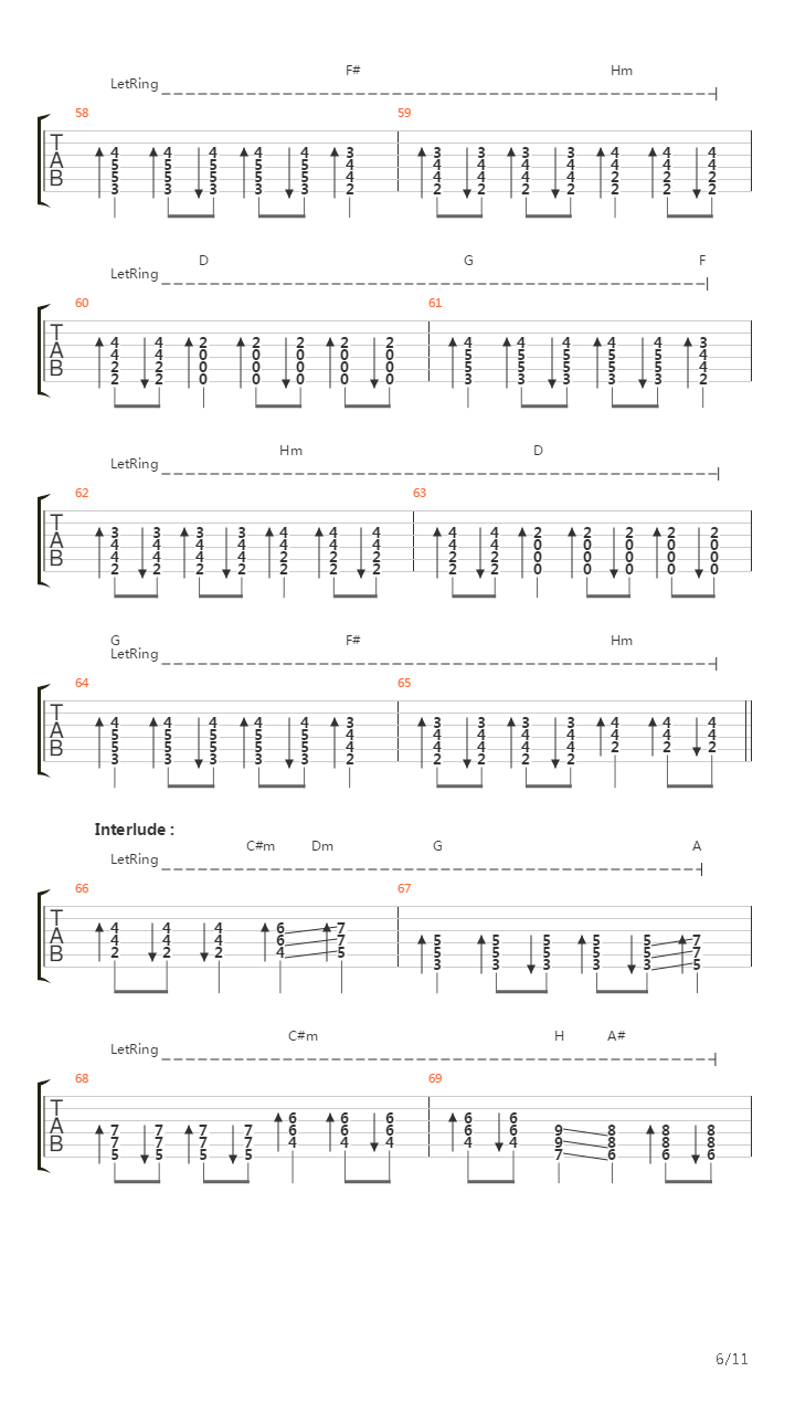 Vermillion (Part 2)吉他谱