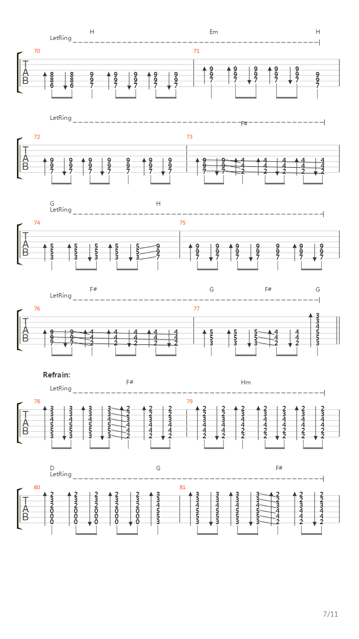 Vermillion (Part 2)吉他谱