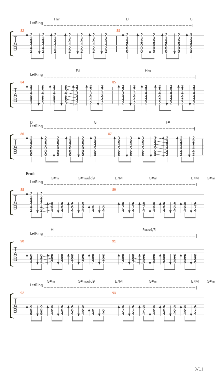 Vermillion (Part 2)吉他谱