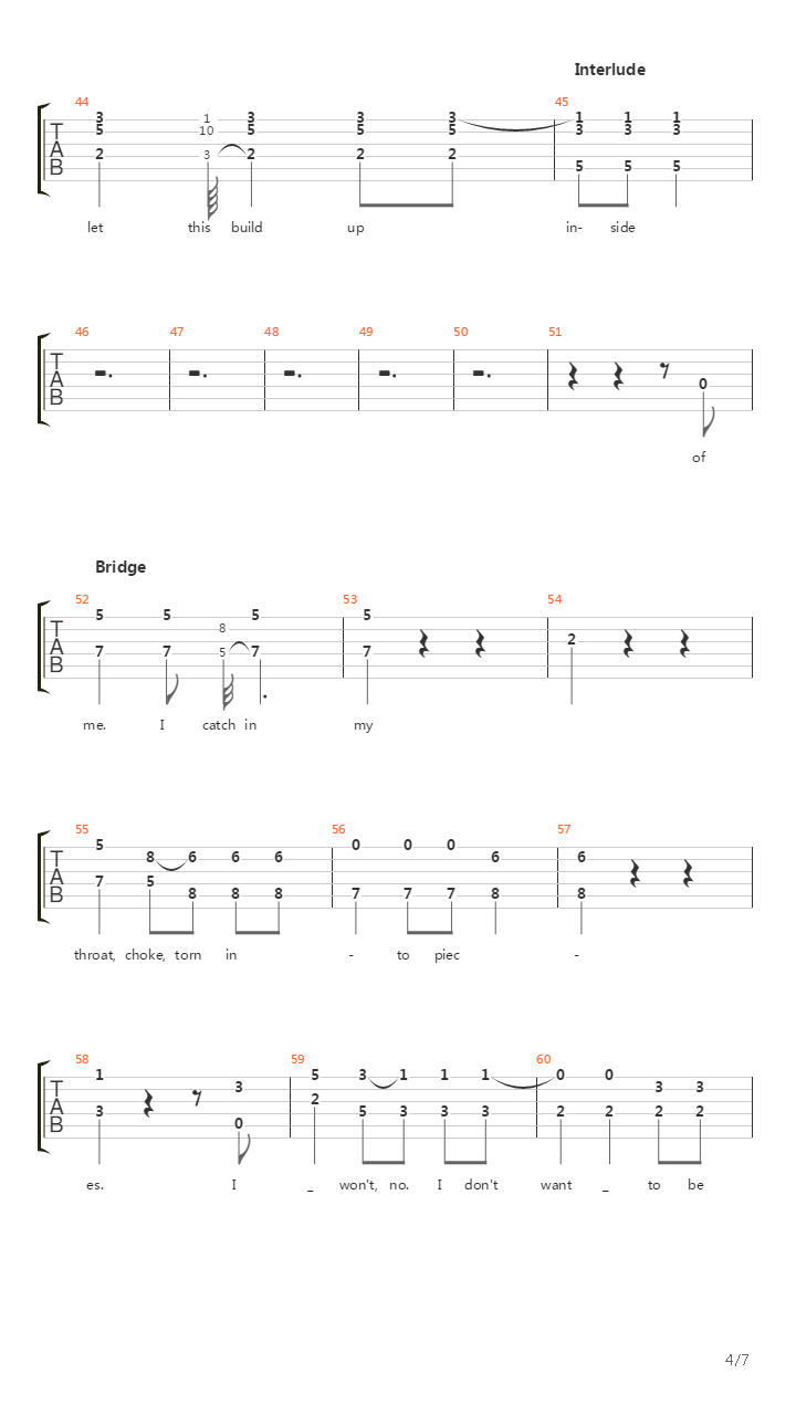 Vermillion (Part 2)吉他谱