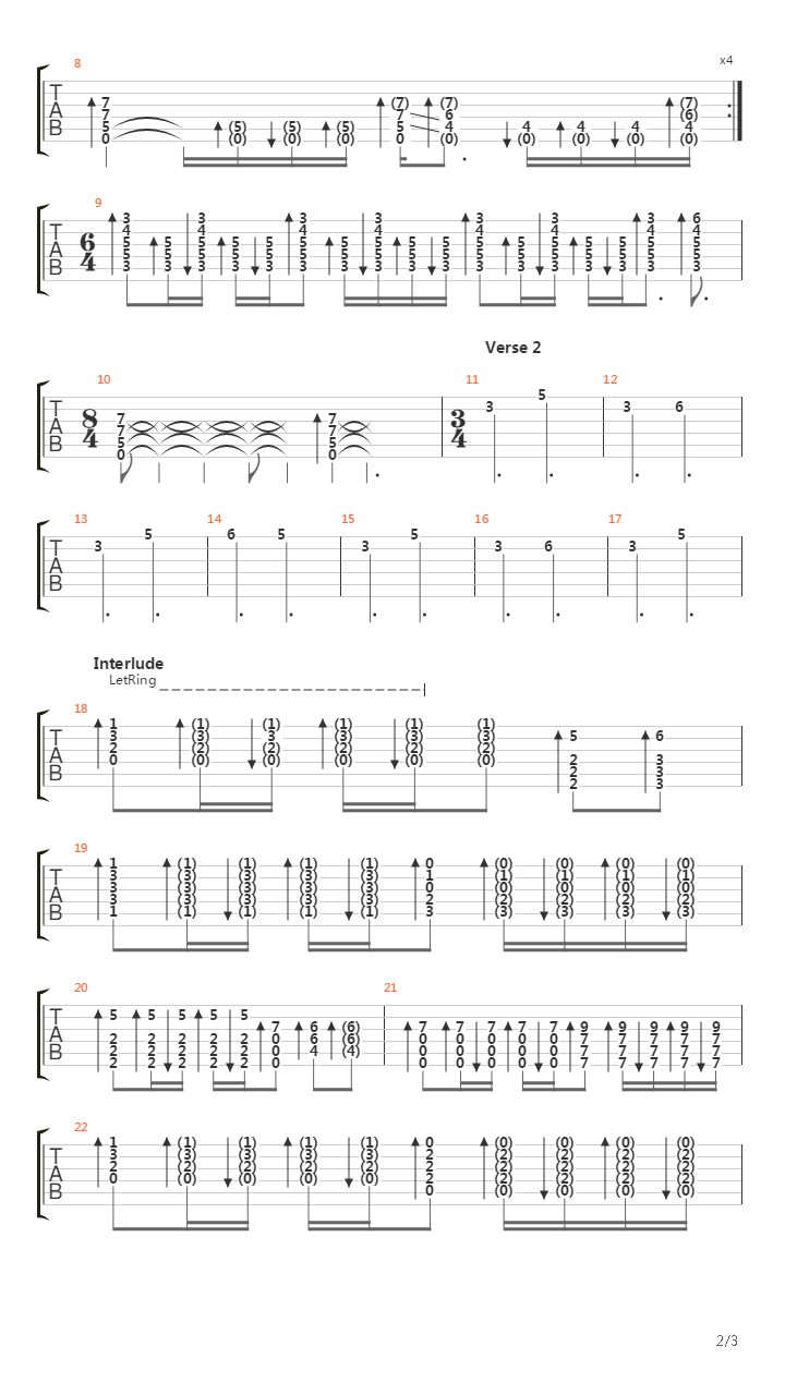 Vermillion (Part 2)吉他谱