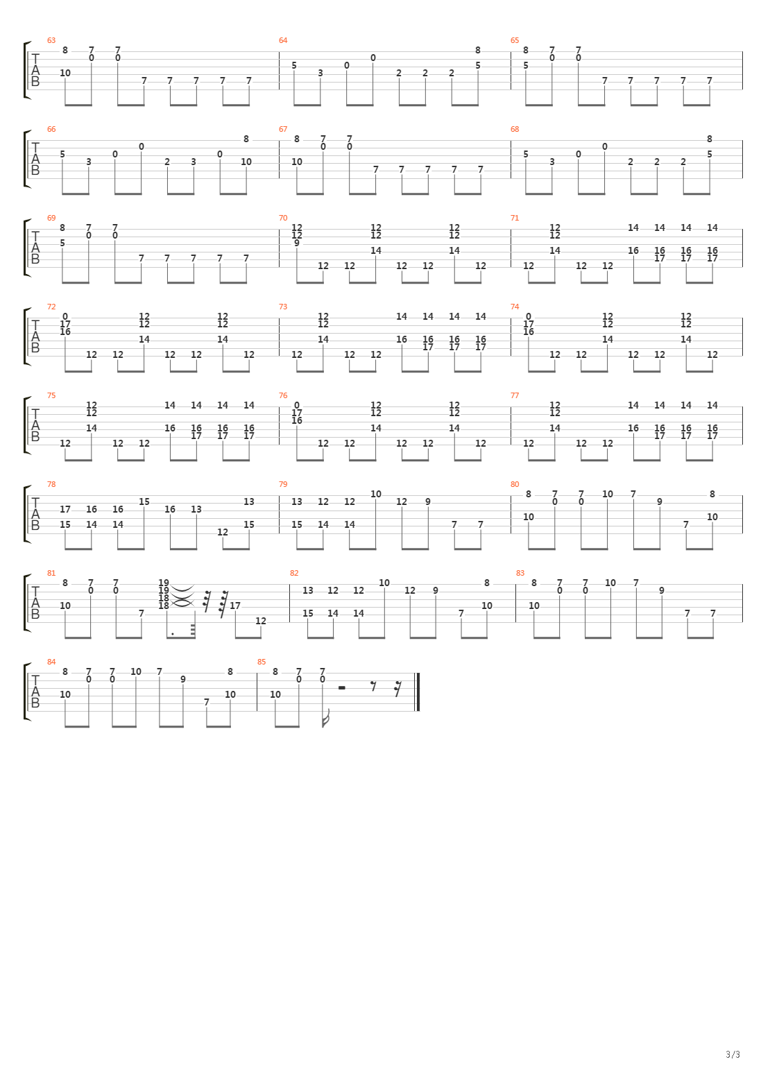 Zero吉他谱