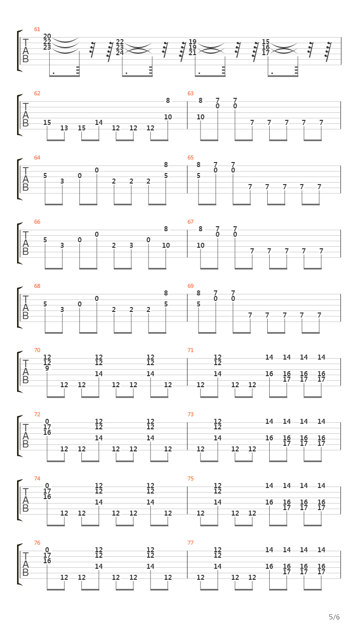 Zero吉他谱