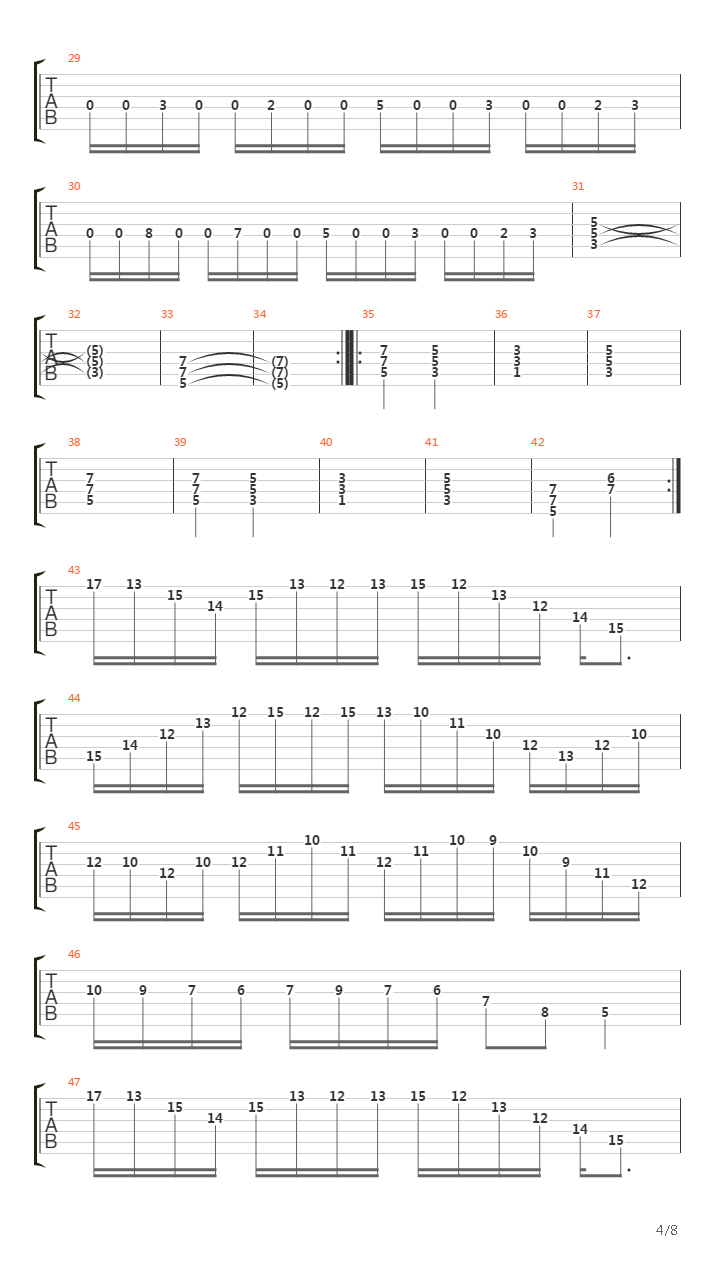 8th Commandment吉他谱