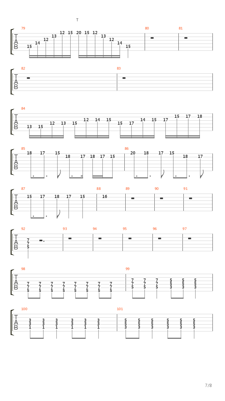 8th Commandment吉他谱