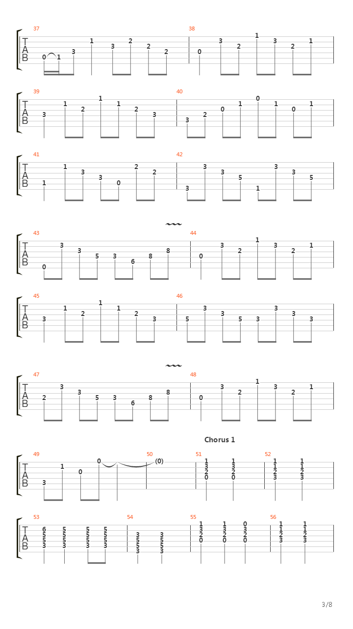 Replica吉他谱