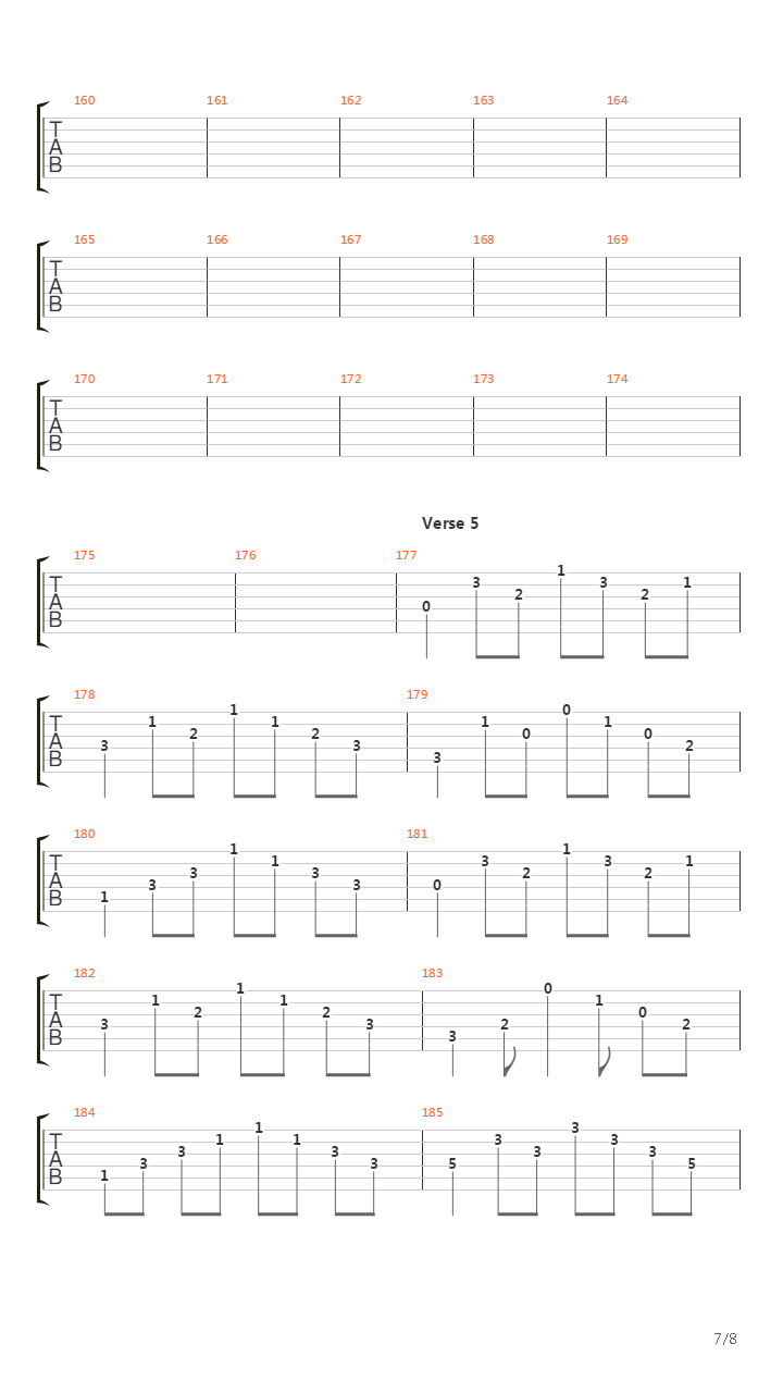 Replica吉他谱