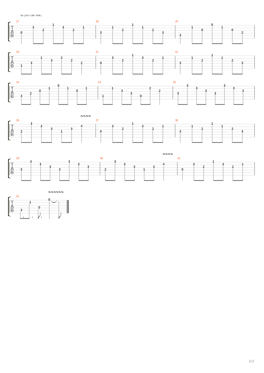 Replica (intro)吉他谱