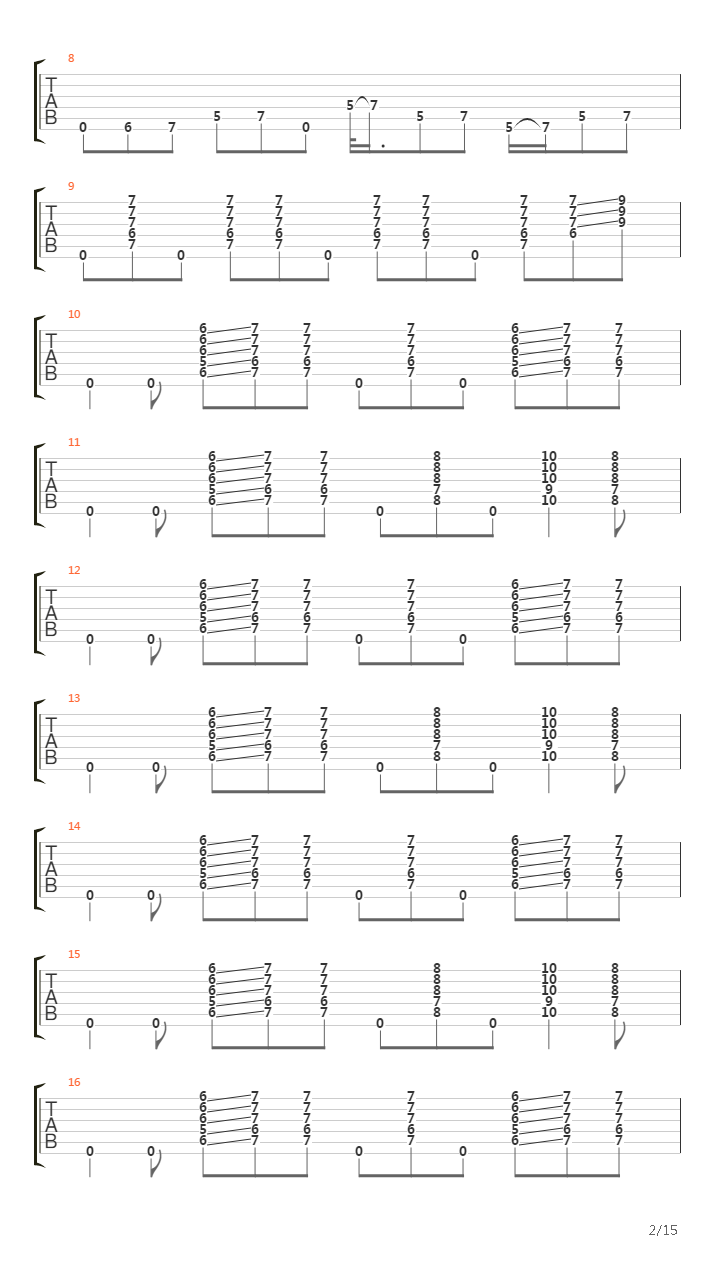 Wall Of Denial吉他谱