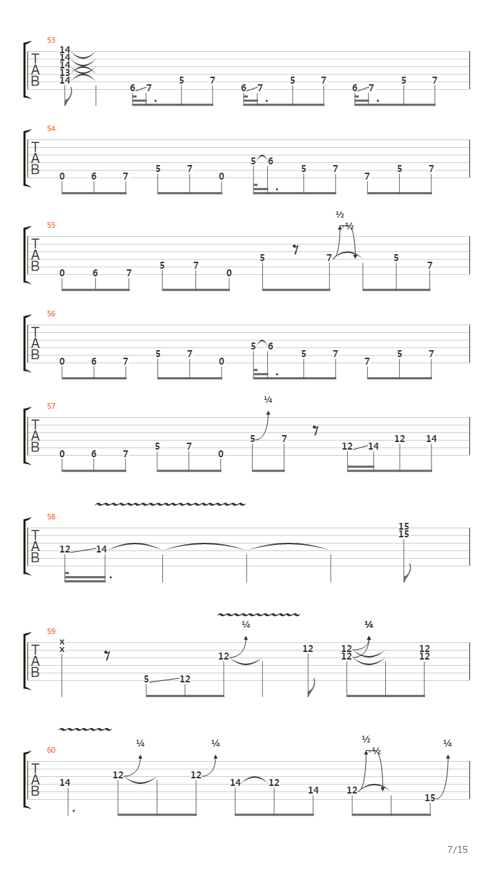 Wall Of Denial吉他谱