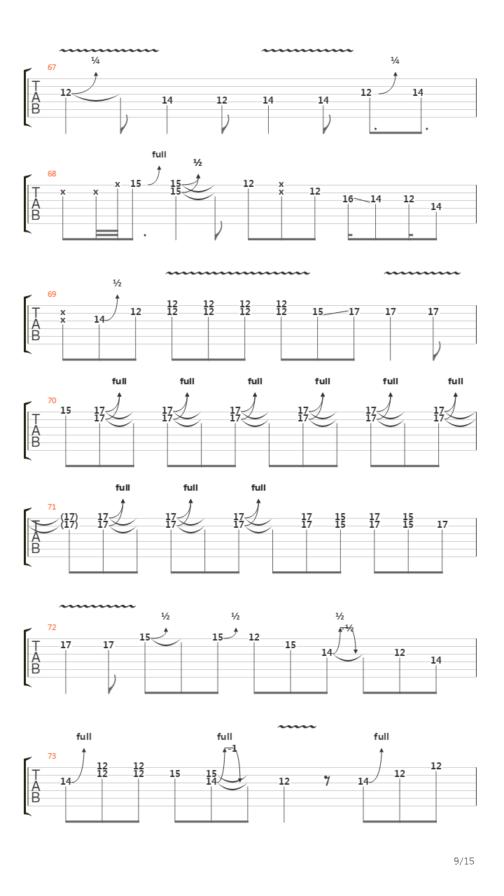 Wall Of Denial吉他谱