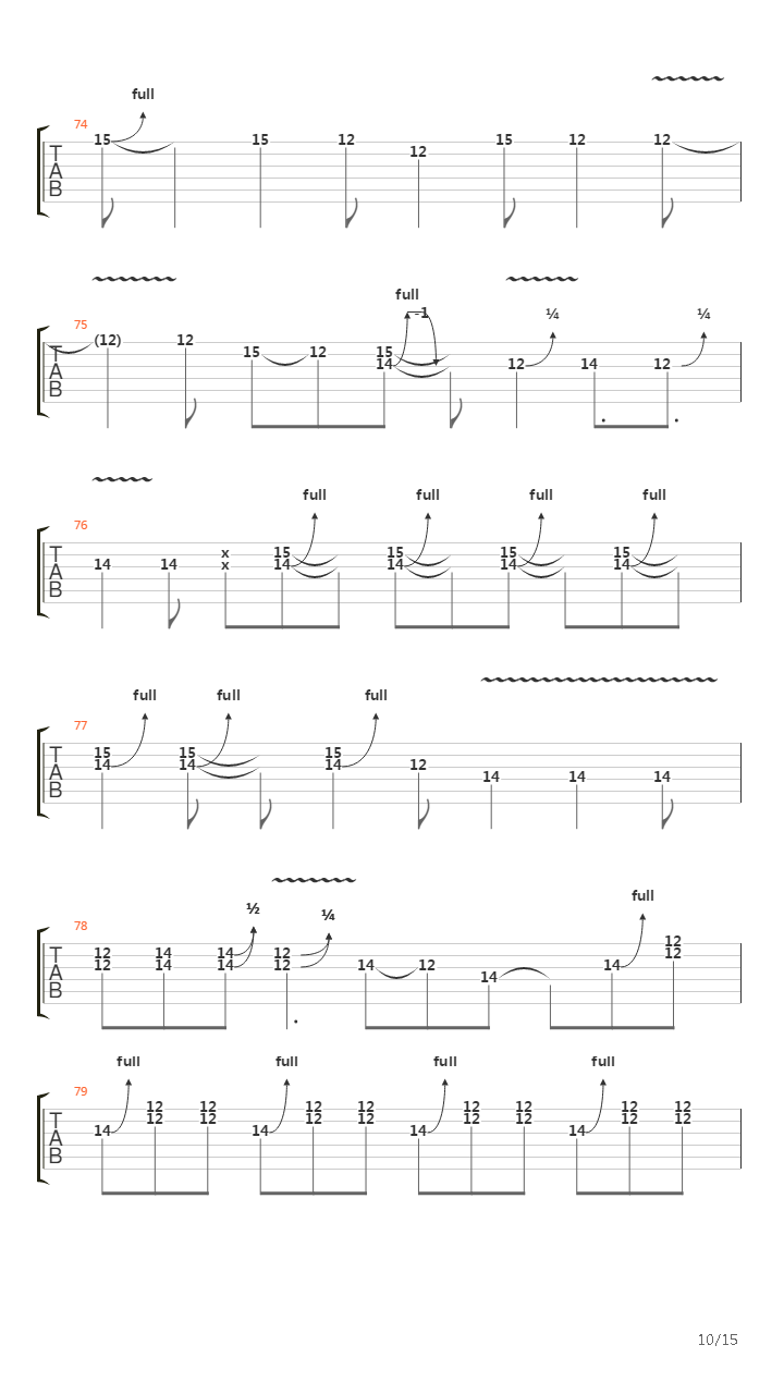 Wall Of Denial吉他谱