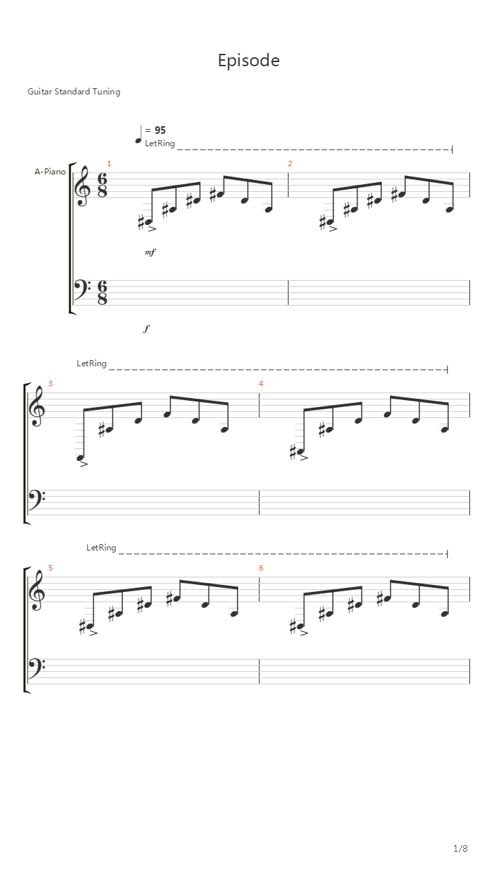 Episode吉他谱