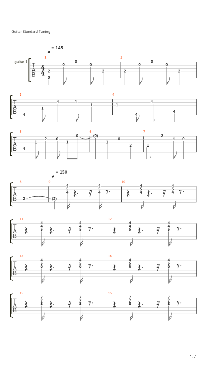 Santeria吉他谱