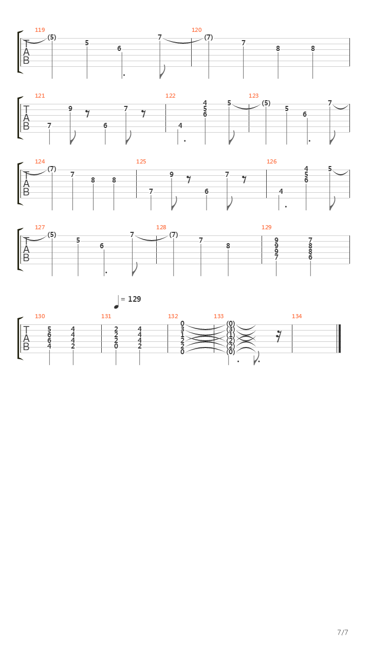 Santeria吉他谱