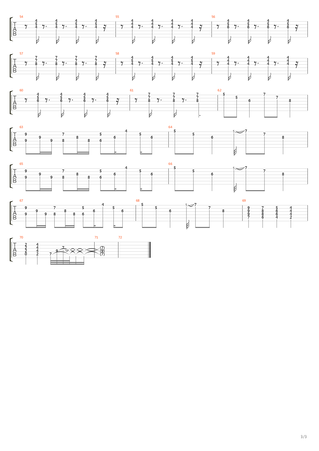 Santeria吉他谱