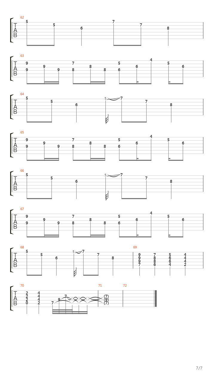 Santeria吉他谱