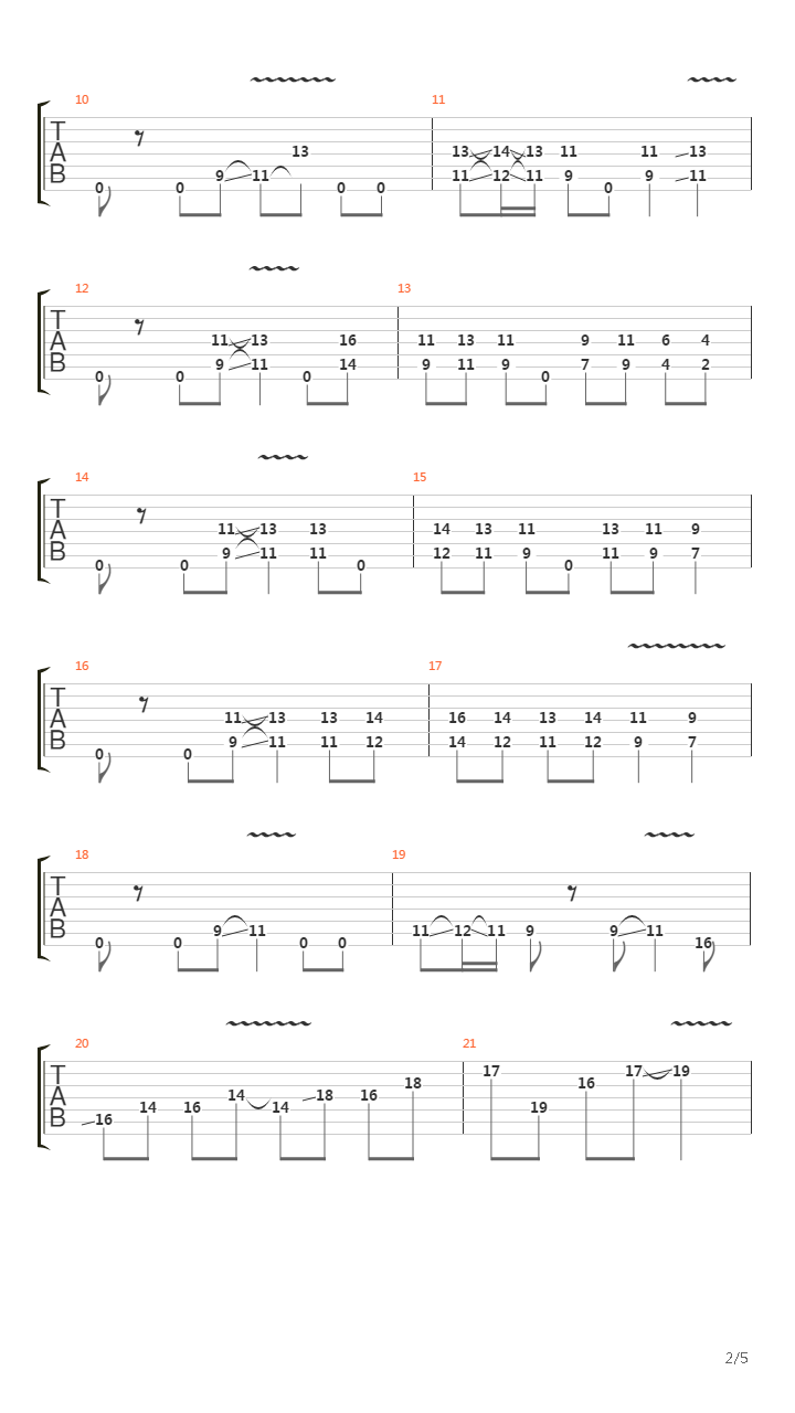 7 String Song吉他谱