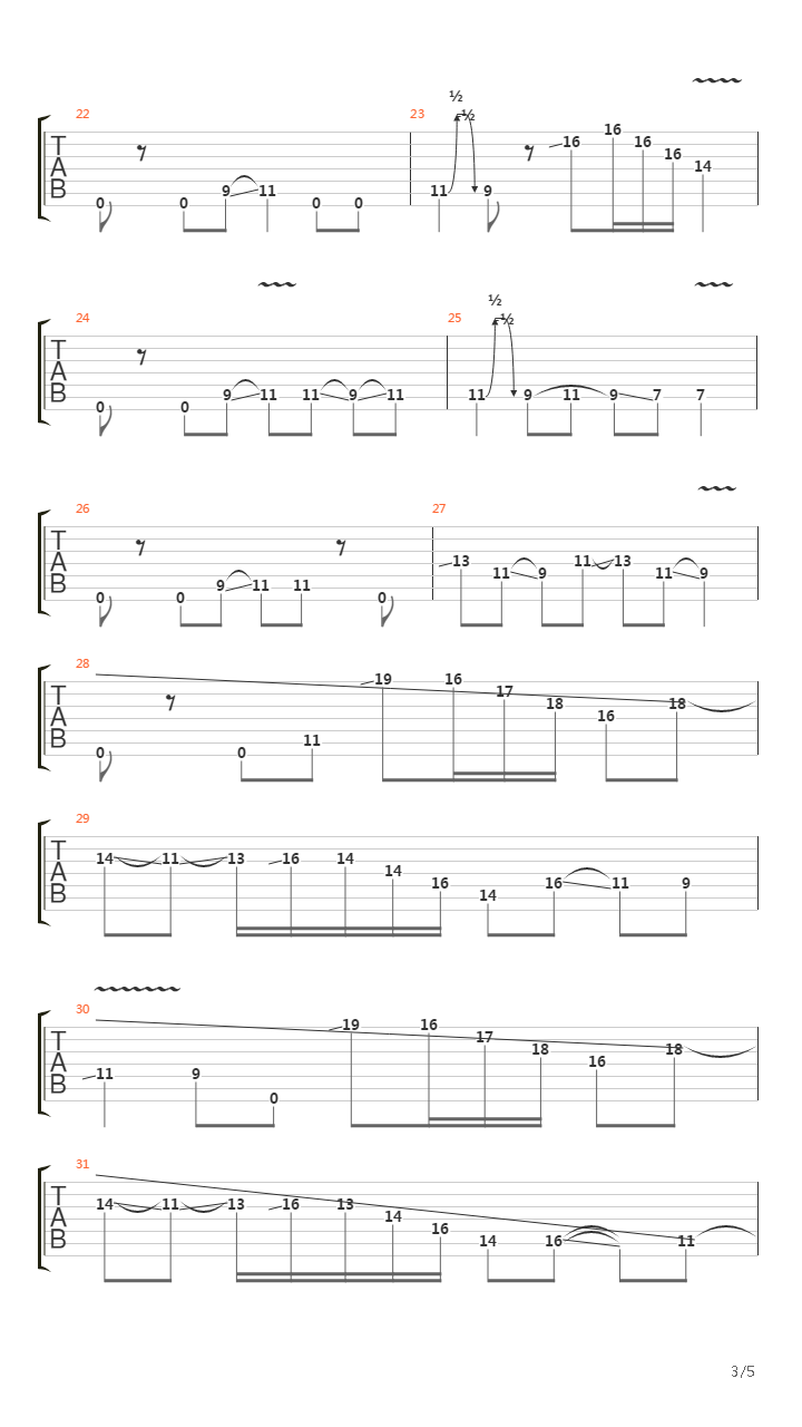 7 String Song吉他谱