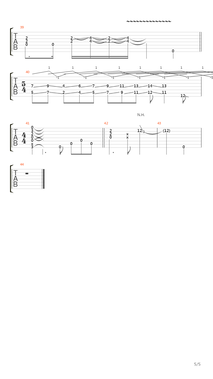 7 String Song吉他谱