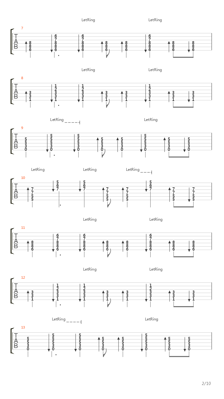 Pieces吉他谱