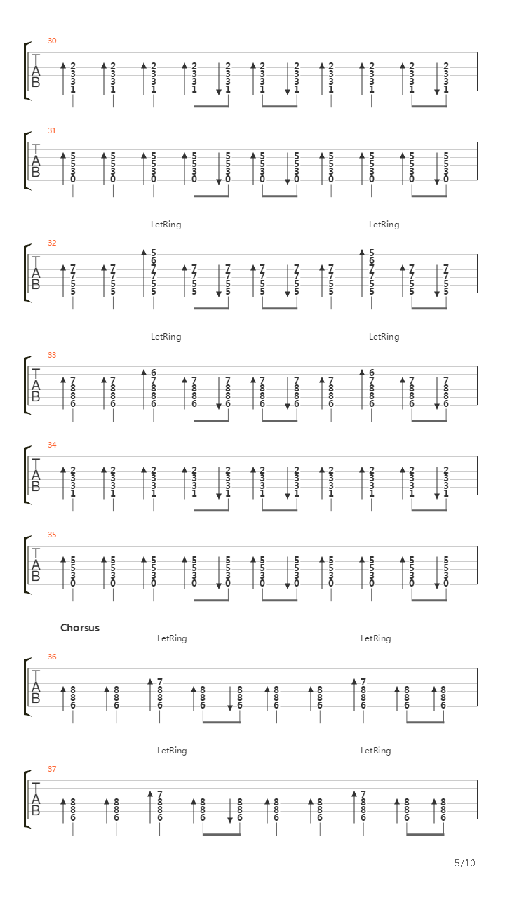 Pieces吉他谱