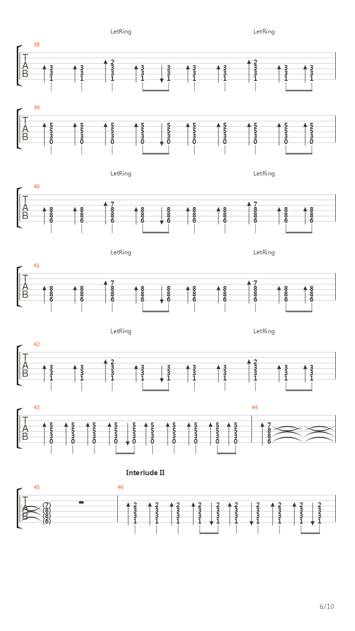 Pieces吉他谱