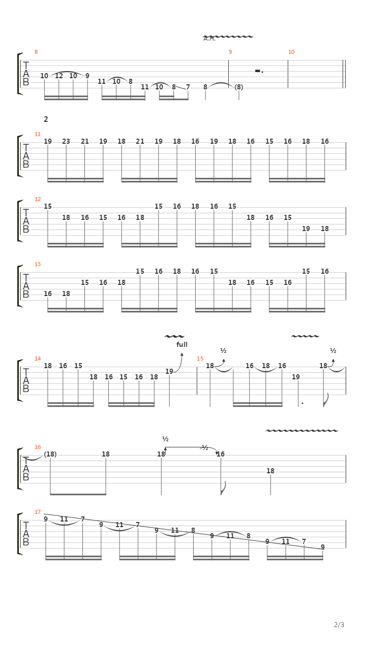 Of Sins and Shadows (Solo played by David Escobar)吉他谱