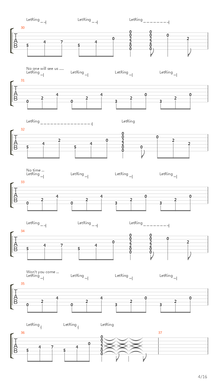 Return To Serenity (Acoustique)吉他谱