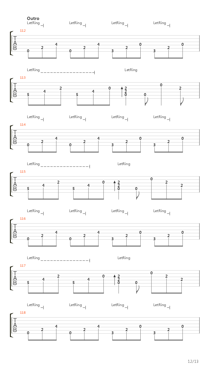 Return To Serenity吉他谱