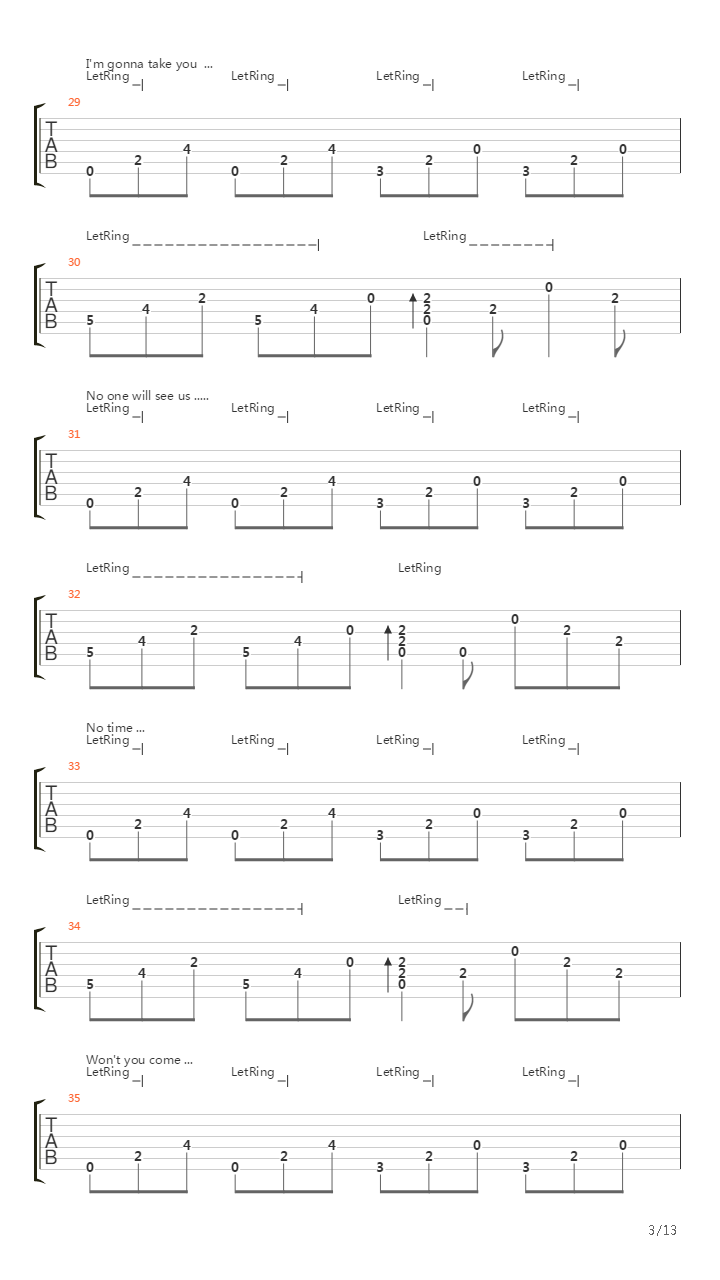 Return To Serenity吉他谱