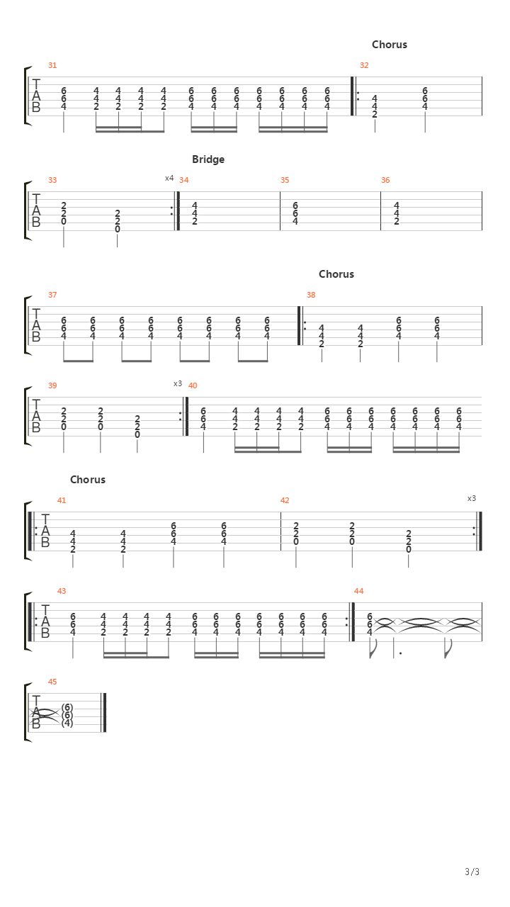 Der Letzte Tag吉他谱