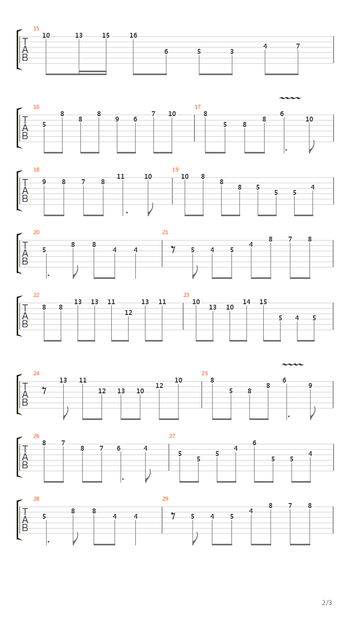 Underground吉他谱