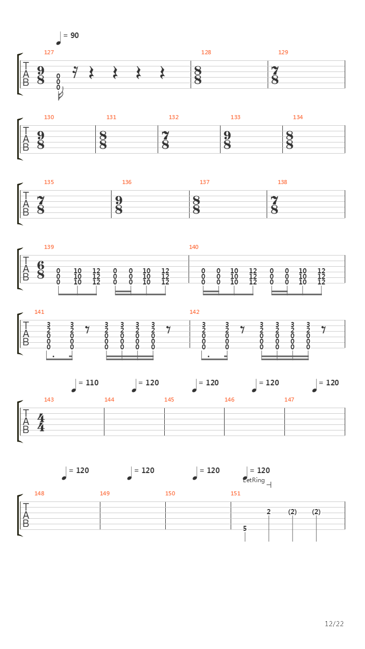 Lateralus吉他谱