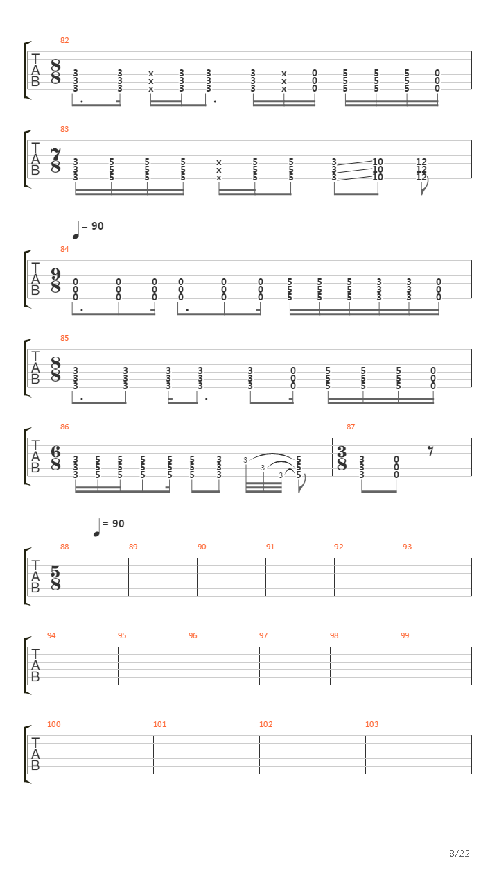 Lateralus吉他谱